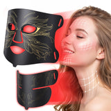 Aurphany máscara de luz roja para rostro, piel más luminosa en casa.