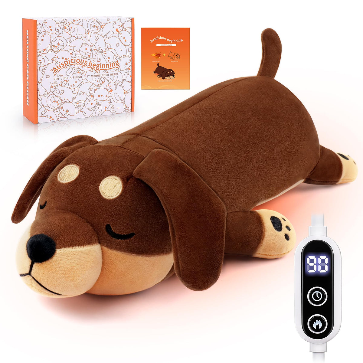Auspicious beginning dachshund calidez eléctrica suave para confort diario