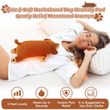 Auscicious Beginning dachshund: peluche suave con calor en abdomen para confort.