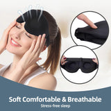 Uso cómodo de la mascarilla Aussumy en hoteles para dormir.