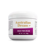 Australian Dream crema espalda tarro, alivio suave para uso diario