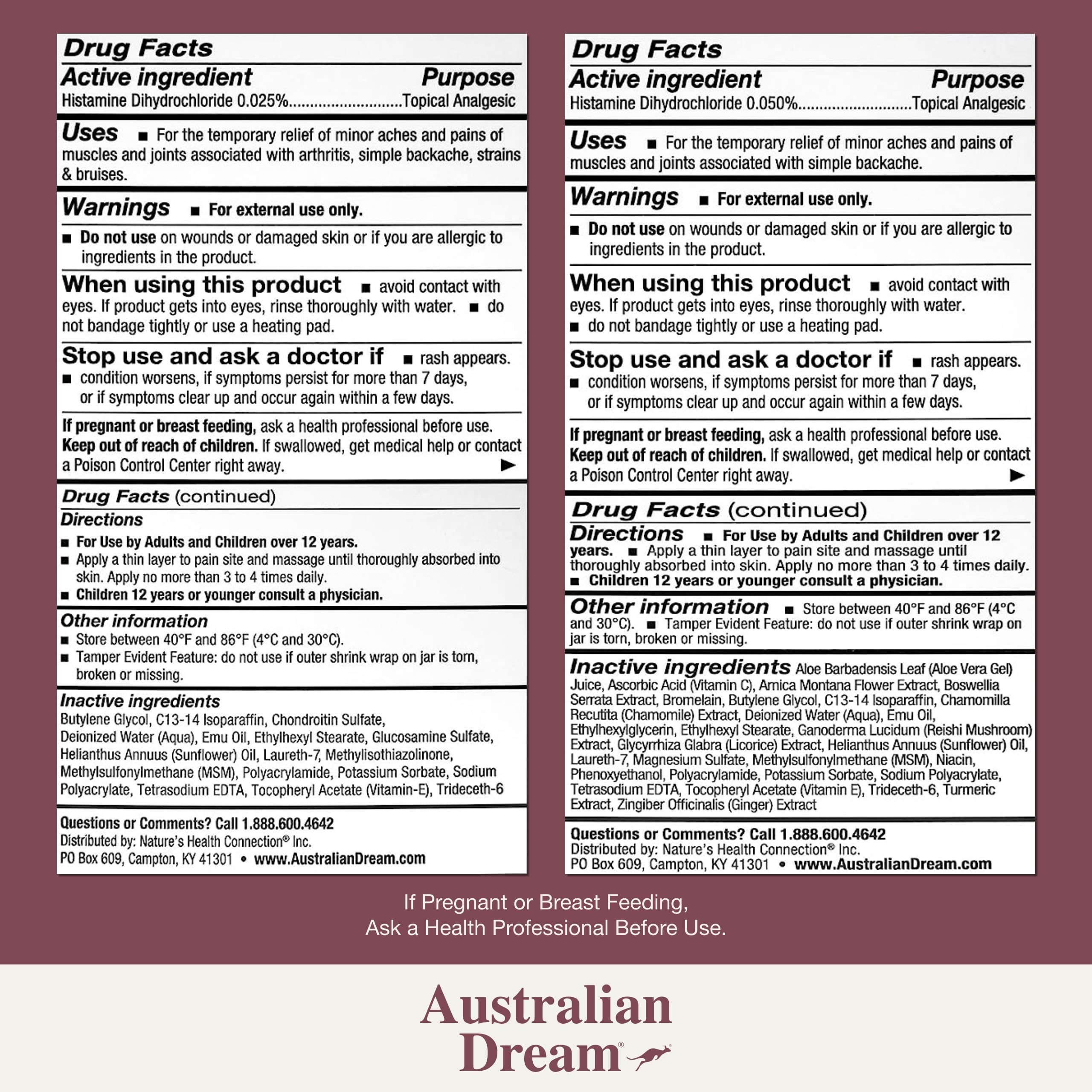 Australian Dream crema-dolor-espalda alivia molestias en la espalda para mayor comodidad diaria.