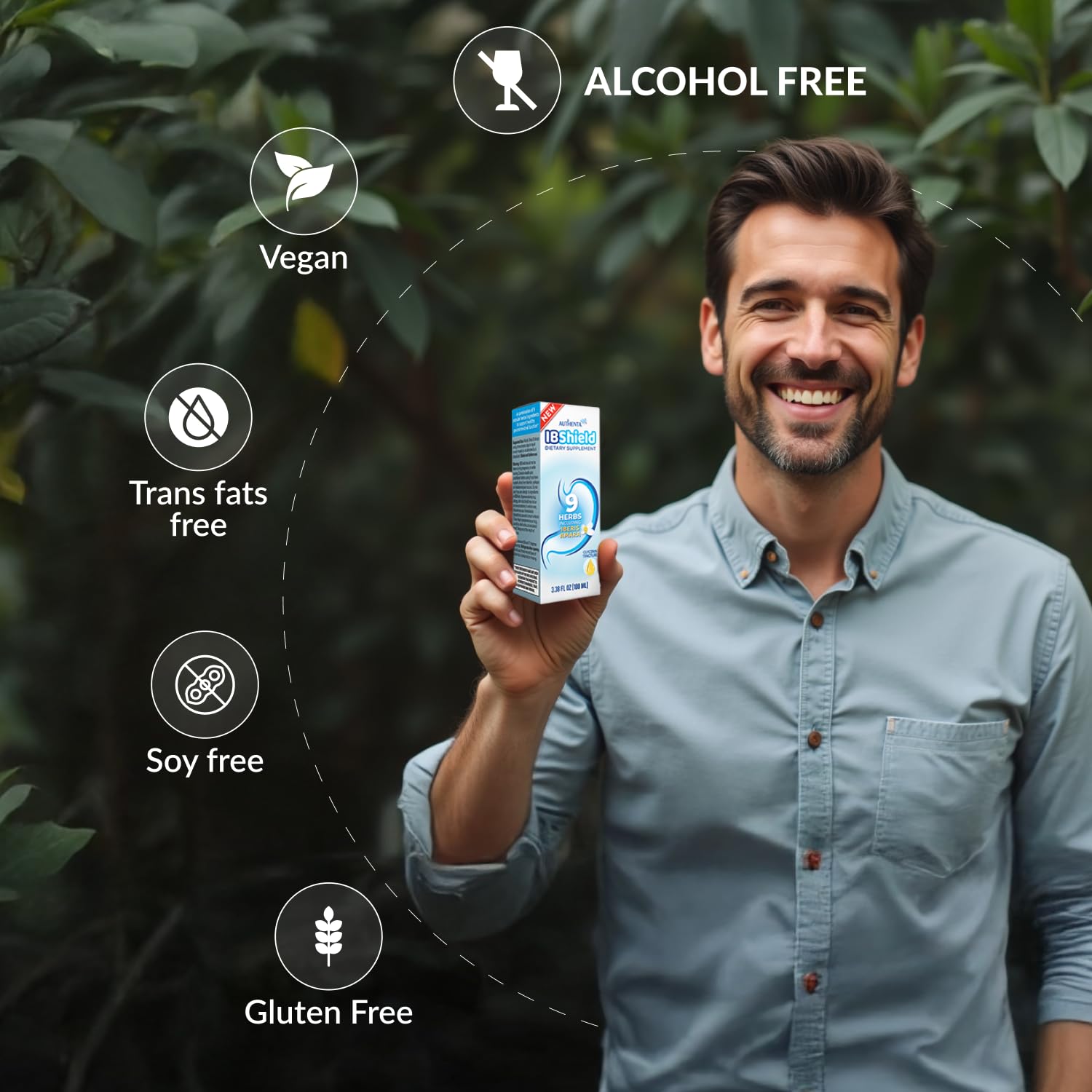AUTHENTA IBShield, destacado-digestivo: fórmula para apoyar ritmo natural