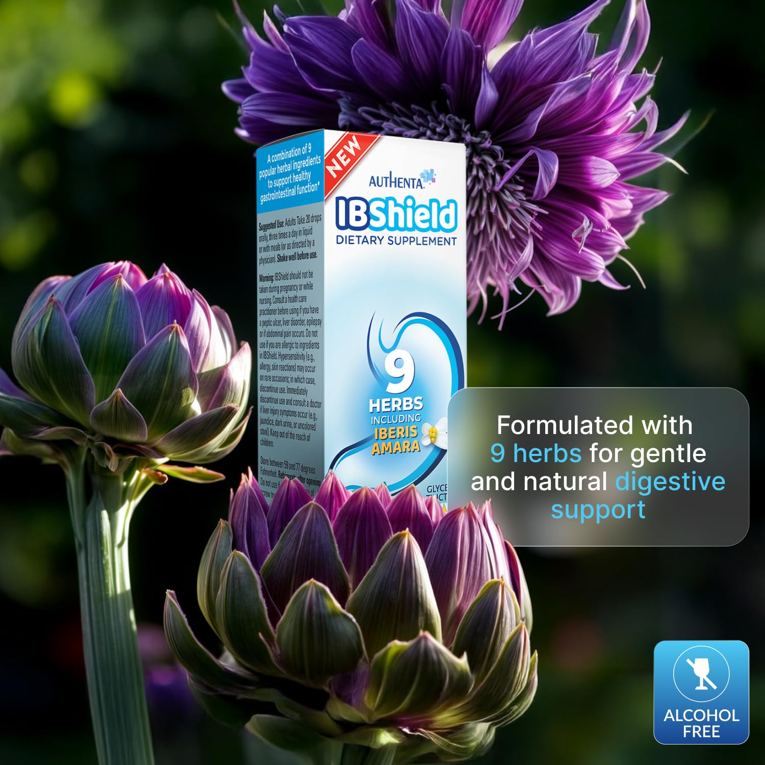 AUTHENTA IBShield, plantas-aromaticas-primer-plano: aroma suave para rituales de bienestar