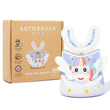 autobrush Kids Unicorn diseño: agarre cómodo para manos pequeñas y diversión al cepillarse.