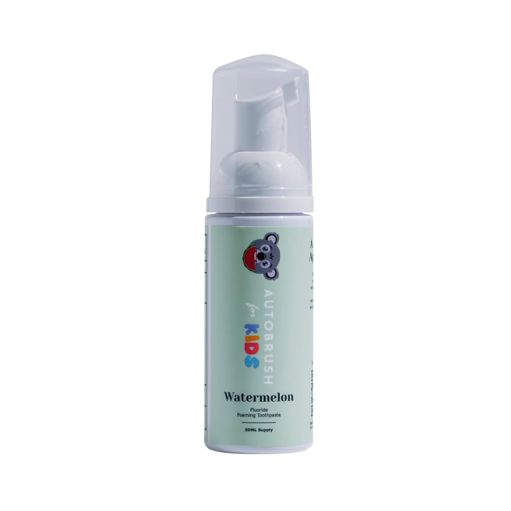 Autobrush crema dental infantil sabor sandia en envase práctico para viaje