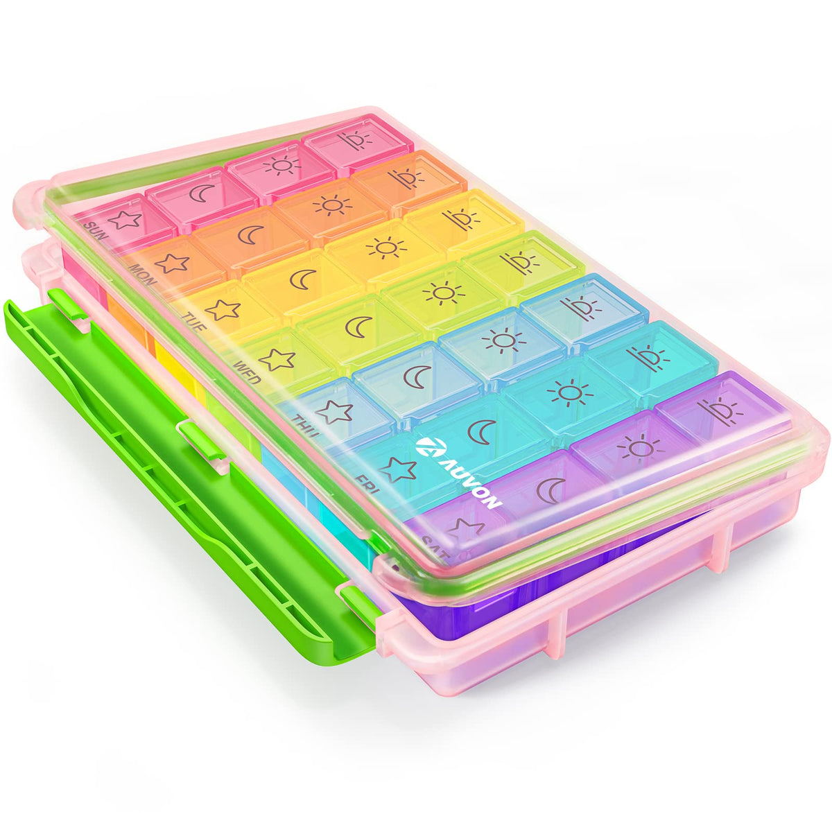 AUVON iMedassist organizador semanal de pastillas para viajes