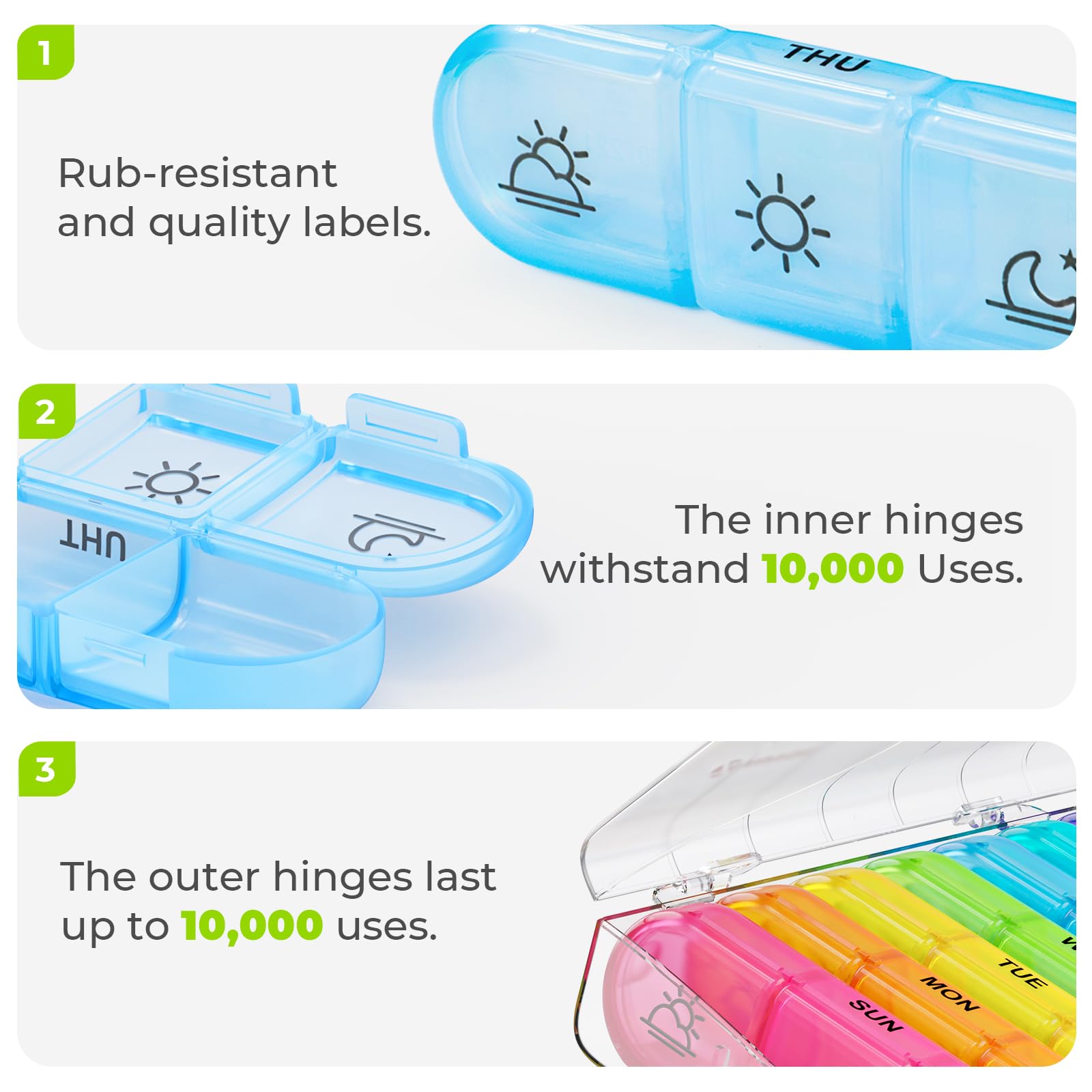 AUVON Materiales sin BPA, seguro para uso diario.