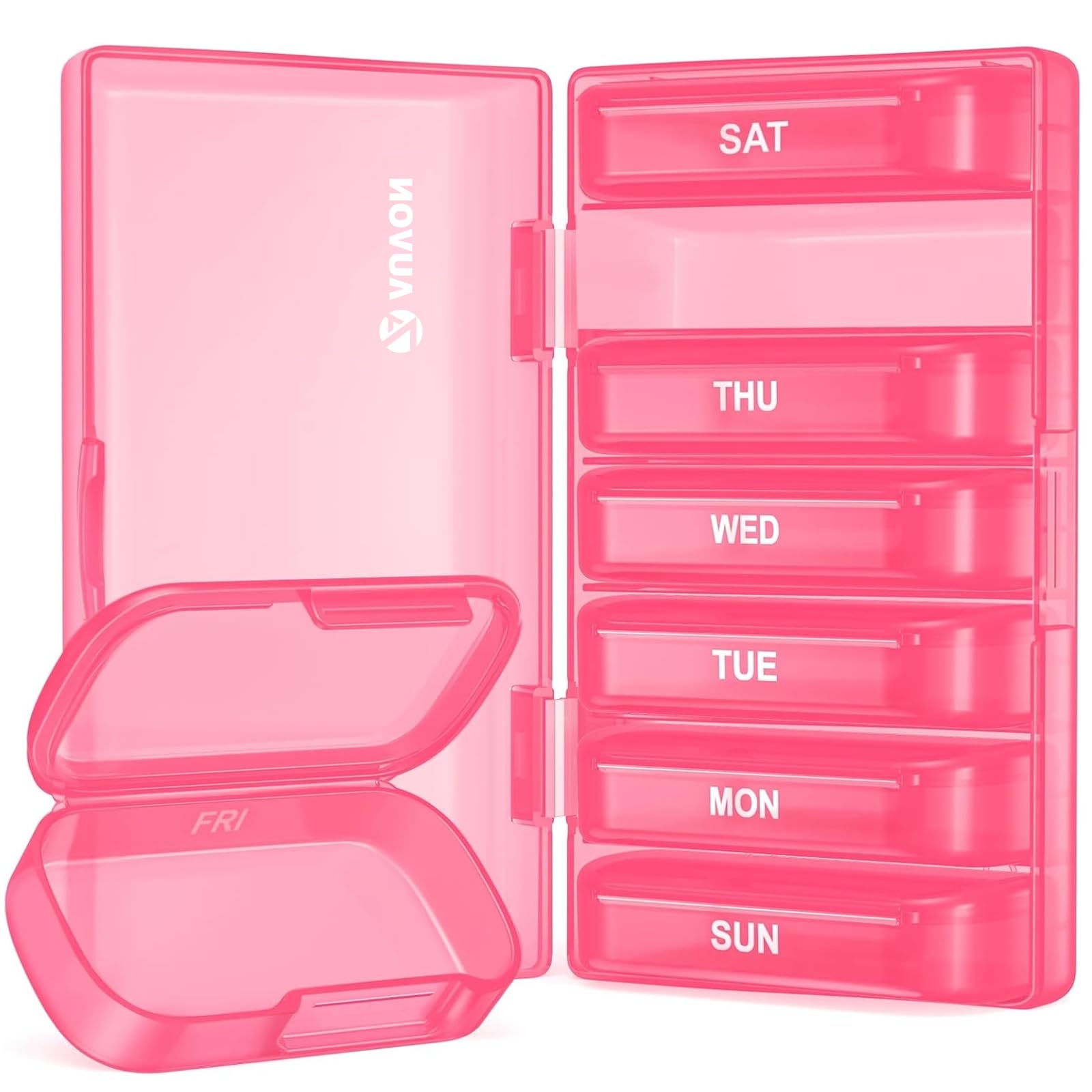 AUVON organizador-semanal-pastillas-doble-proteccion para viaje seguro y organizado.