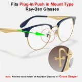 Auzky almohadillas nasales para Ray-Ban RB6375, ajuste estable para uso prolongado