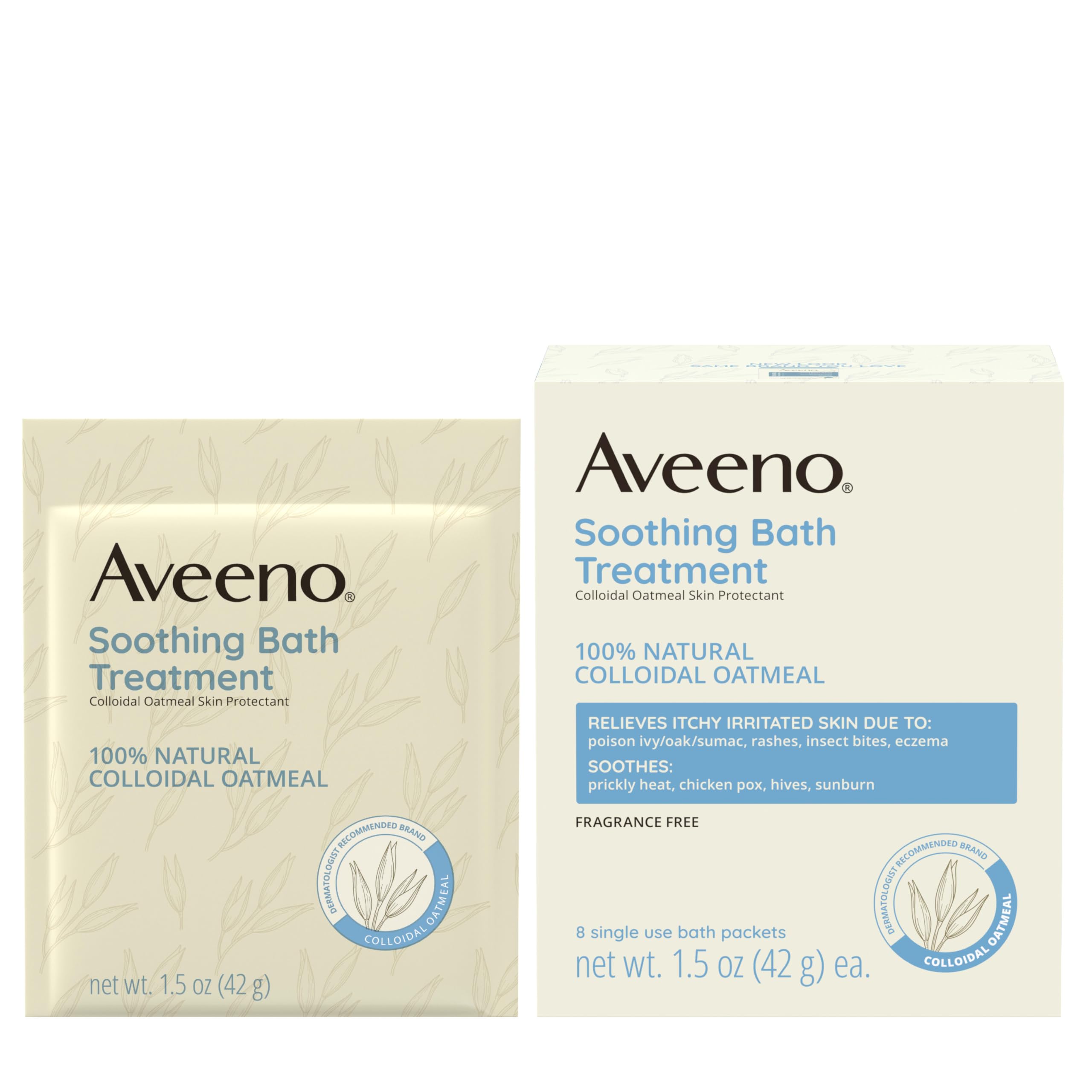Aveeno: fórmula sin fragancia para piel sensible.
