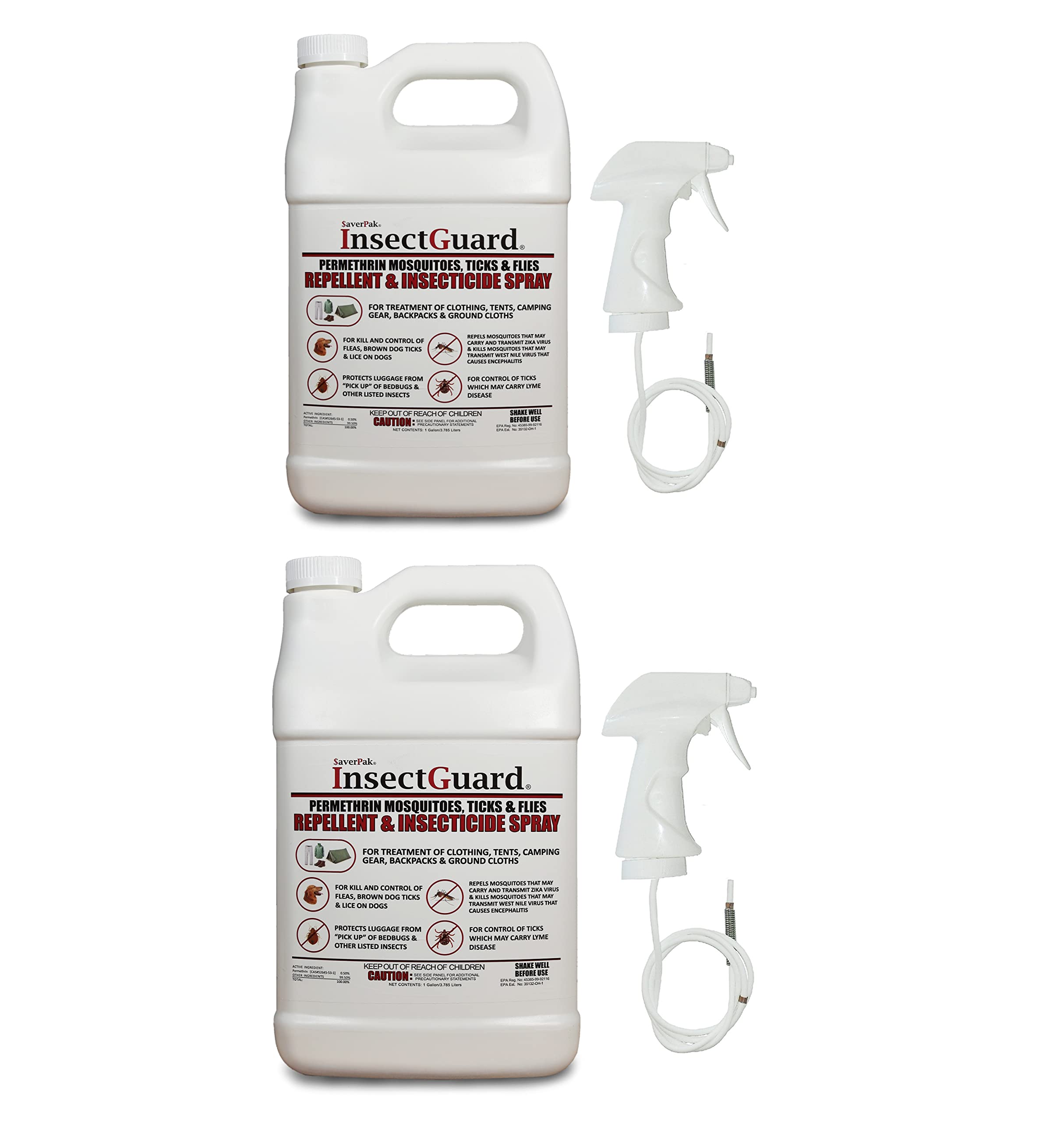 AverPak InsectGuard: botella-galon lista para tratar ropa y equipo al aire libre.