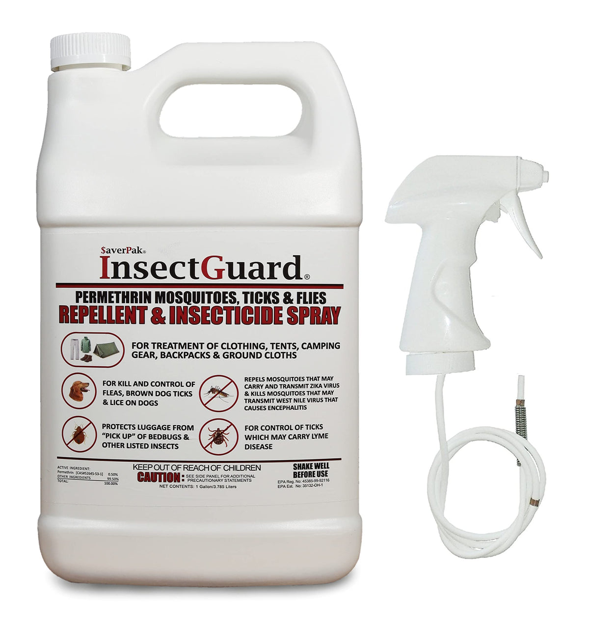 AverPak InsectGuard botella-vertido: protección rápida para ropa y equipo al aire libre.