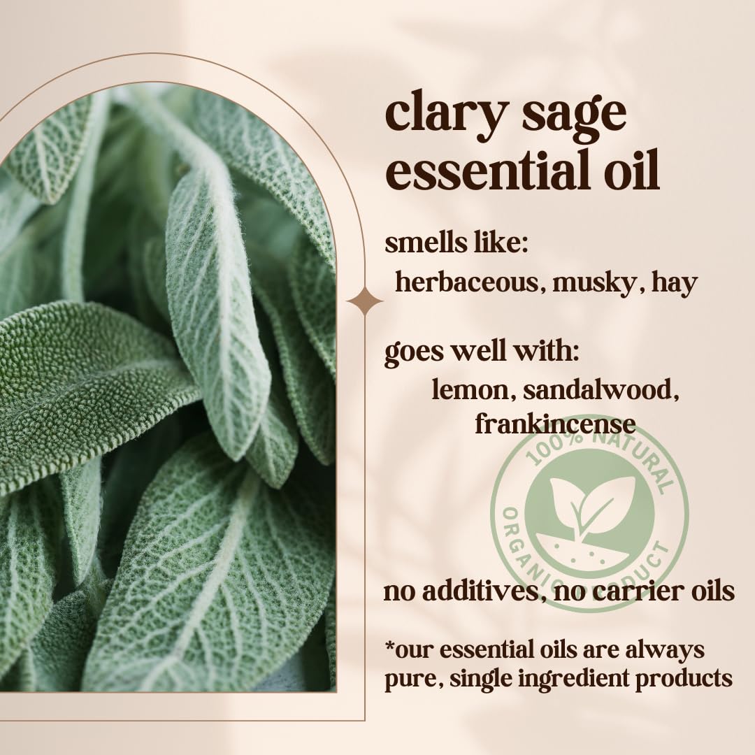 Aroma herbáceo de Avivni Salvia Esclarea ideal para difusor.