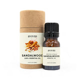Avivni Aceite Esencial Sándalo Australiano en botella de 10 ml para aromaterapia.
