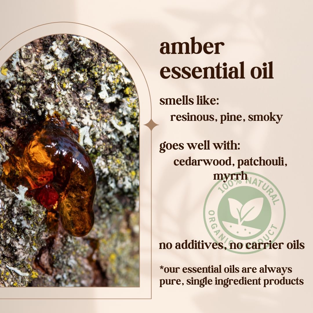Avivni Ámbar Aceite aroma natural para velas y productos de cuidado.