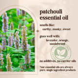 Avivni Patchouli, envase reciclable, empaque sostenible para uso responsable.