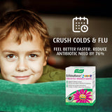 Tabletas masticables de Echinaforce Junior con sabor a naranja para niños.