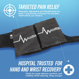 AW ActiveWrap: bolsas de gel dobles para inmovilizar y enfriar la muneca