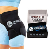 AW ACTIVEWRAP muestra la cadera con cinta de compresión frío para alivio localizado.