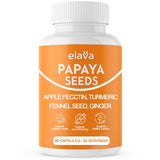 Cápsulas Awjsde Elava de papaya en botella para apoyo digestivo diario