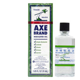 AXE Aceite medicinal, etiqueta en primer plano para uso articular
