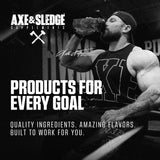 Axe & Sledge Farm Fed: hecho en EE. UU. con proteína de suero
