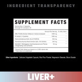 Axe & Sledge LiverPlus ingredientes NAC Tudca Cardo Mariano para detox suave.