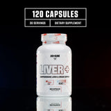 Axe & Sledge LiverPlus frasco compacto para uso diario y bienestar general.