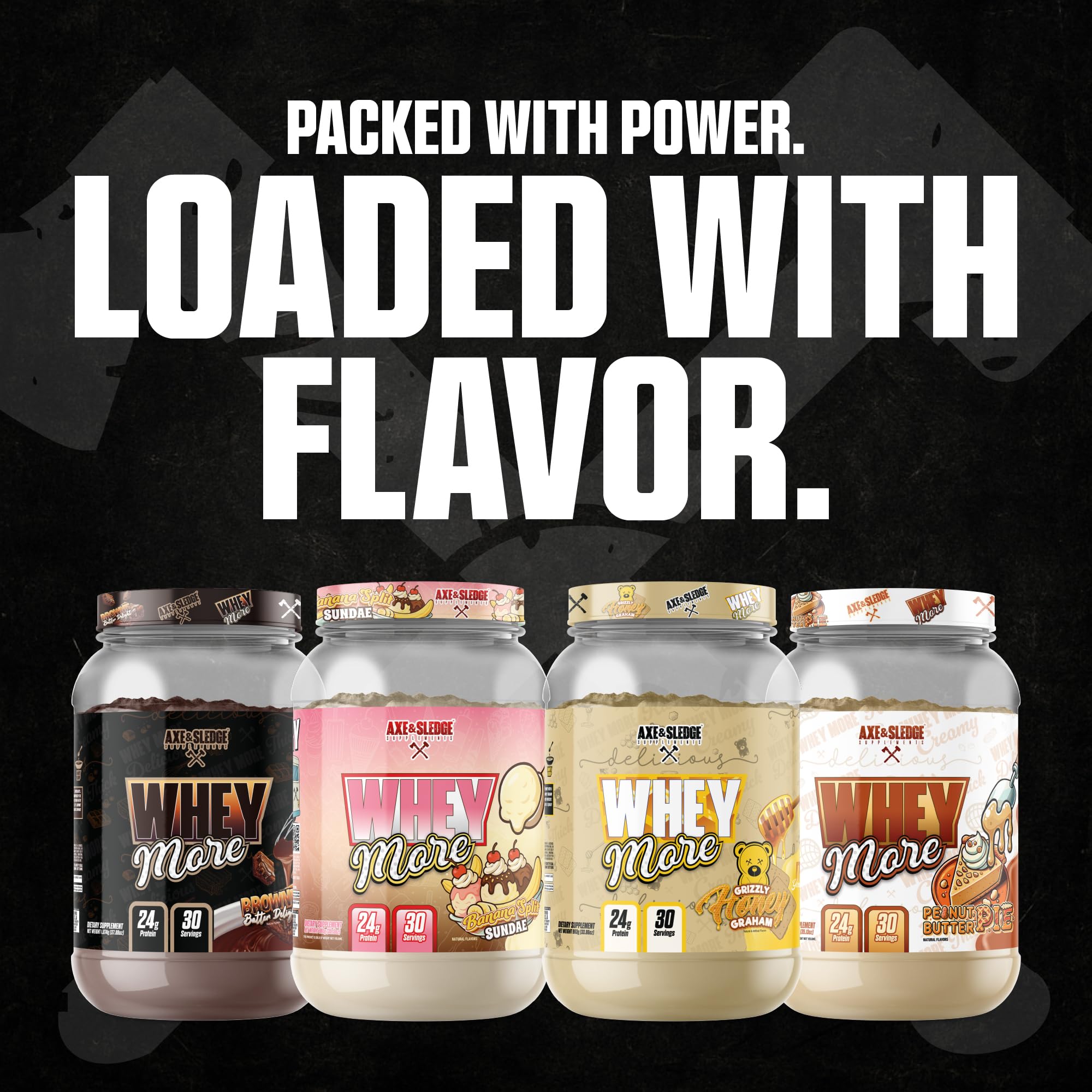 Axe & Sledge Whey More sabor plátano con helado