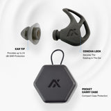 AXIL X20 estuche portátil para almacenar tapas y proteger la audición