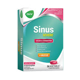 AXIV Sinus Severo en botella para alivio de congestión nasal durante el día.