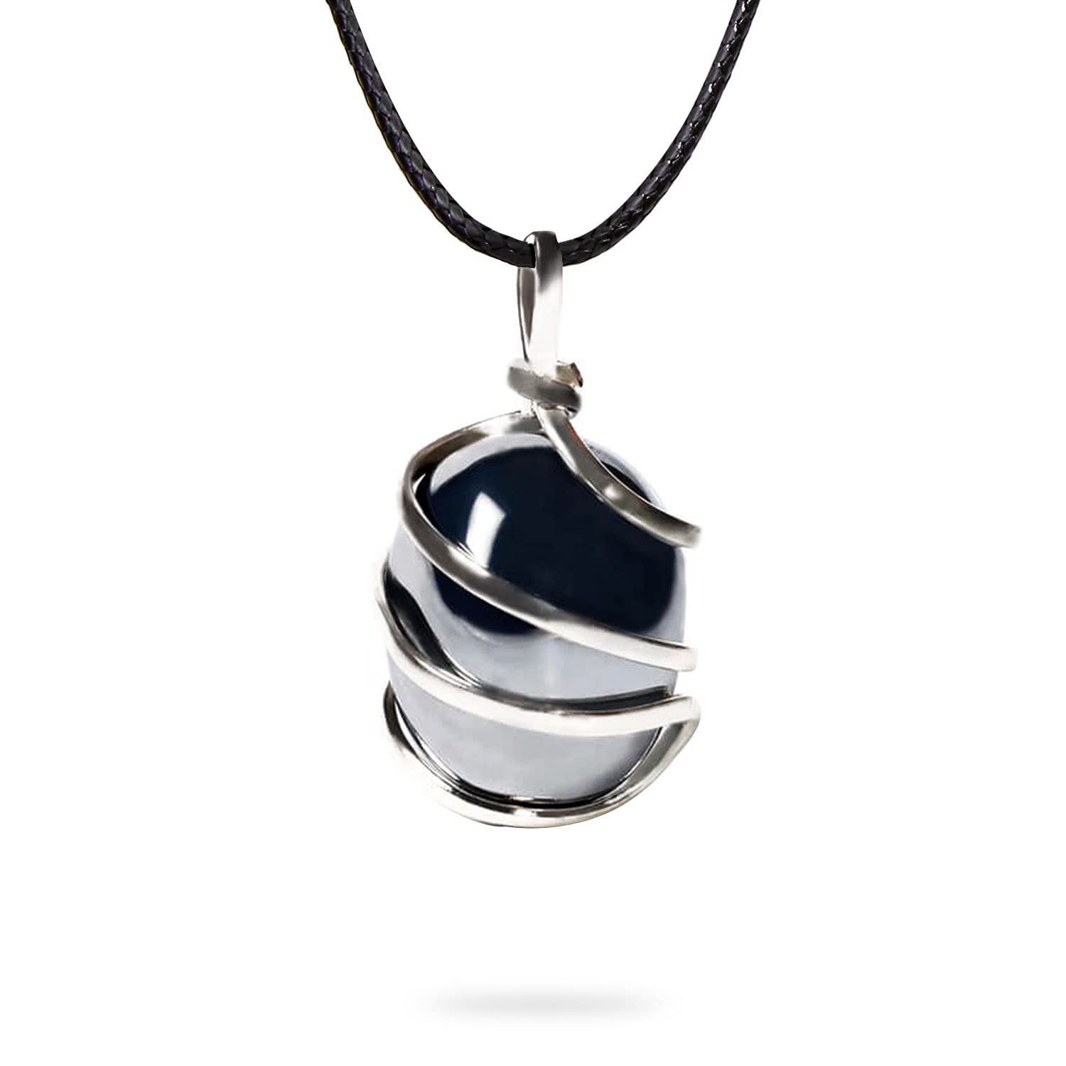Ayana Wellness colgante hematita crudo para equilibrio y concentración.