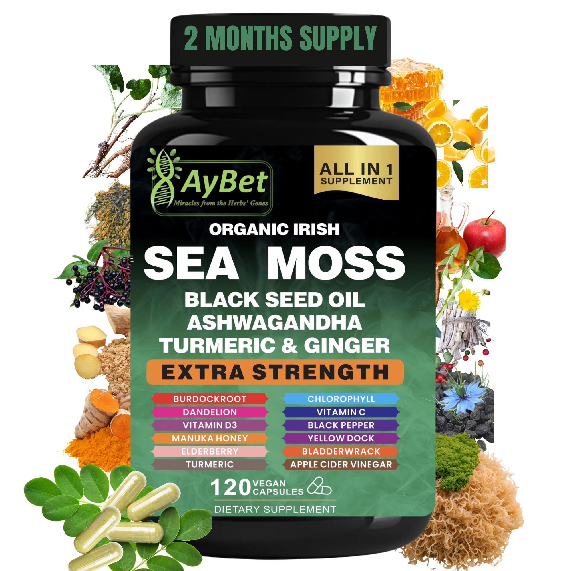 AyBet: cápsulas de musgo marino irlandés para nutrición diaria