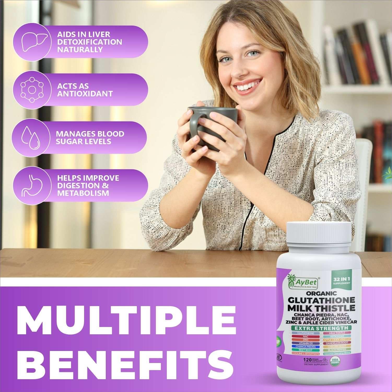 AyBet piel saludable con antioxidantes y defensa celular.