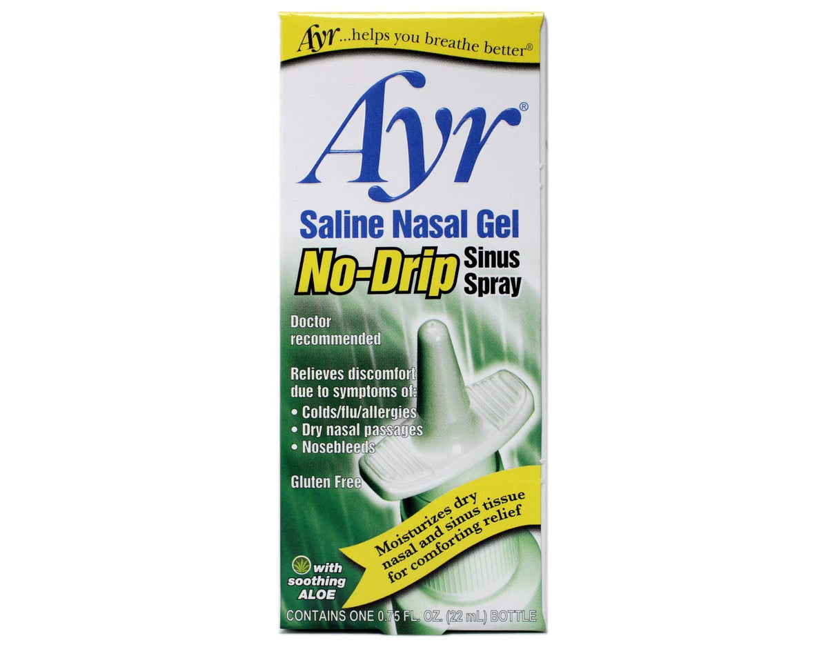 AYR gel nasal salino en bote de 0,75 oz para hidratación suave