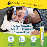 Uso con CPAP: AYR gel nasal mantiene humedad durante la noche.
