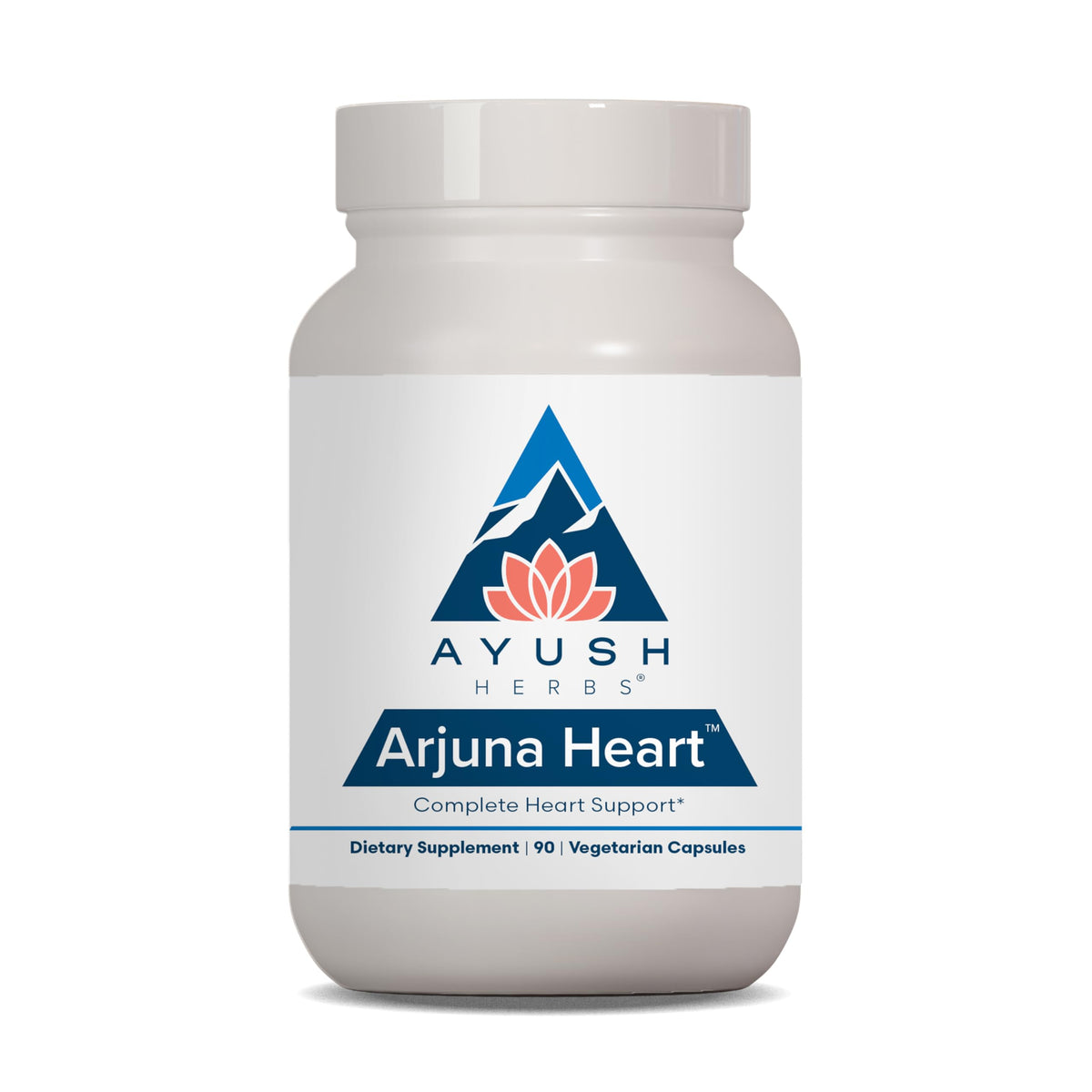 Ayush Herbs Arjuna Heart cápsulas detalle: soporte natural para energía diaria.
