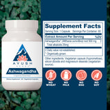 Ayush Herbs Ashwagandha: cápsulas calidad-del-sueno para descanso reparador