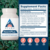 Botella Neem Plus enfocada en la sensación de confort estomacal.
