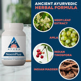 Mezcla de hierbas de Neem Plus para equilibrio intestinal.