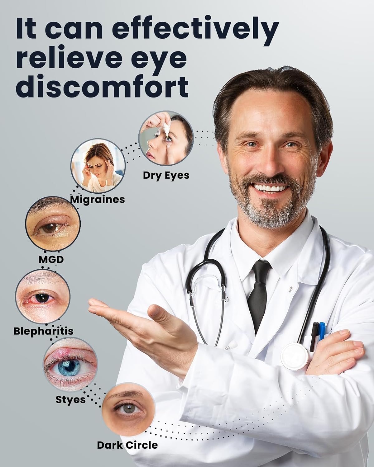 Azang mascarilla ocular calefacción rápida, calor suave para ojos cansados tras pantallas.