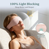 Azang Silk Sleep Mask puente de nariz moldeado para bloquear la luz sin incomodar