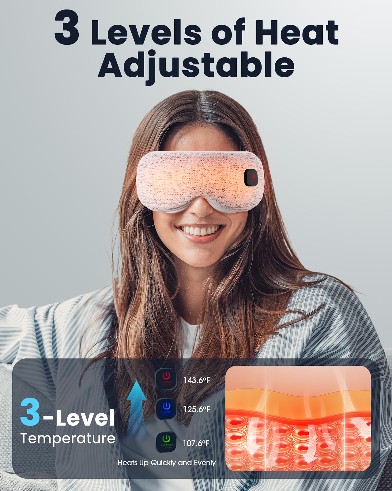 Azang tres niveles temperatura para alivio personalizado