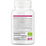 Frasco de cápsulas veganas de b con aronia para dosis diaria