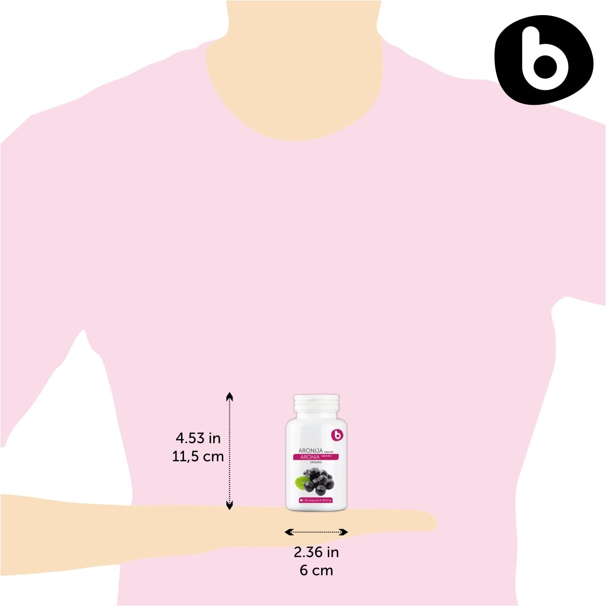 Cápsulas de aronia b para un estilo de vida activo