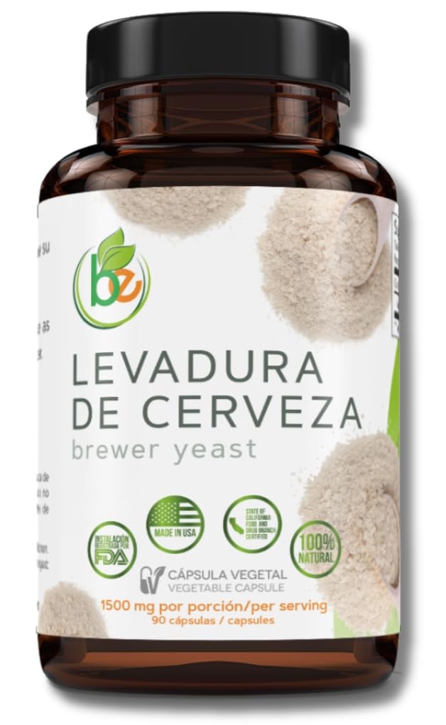 B-Experts Levadura de Cerveza cápsulas 1500 mg para apoyo digestivo diario