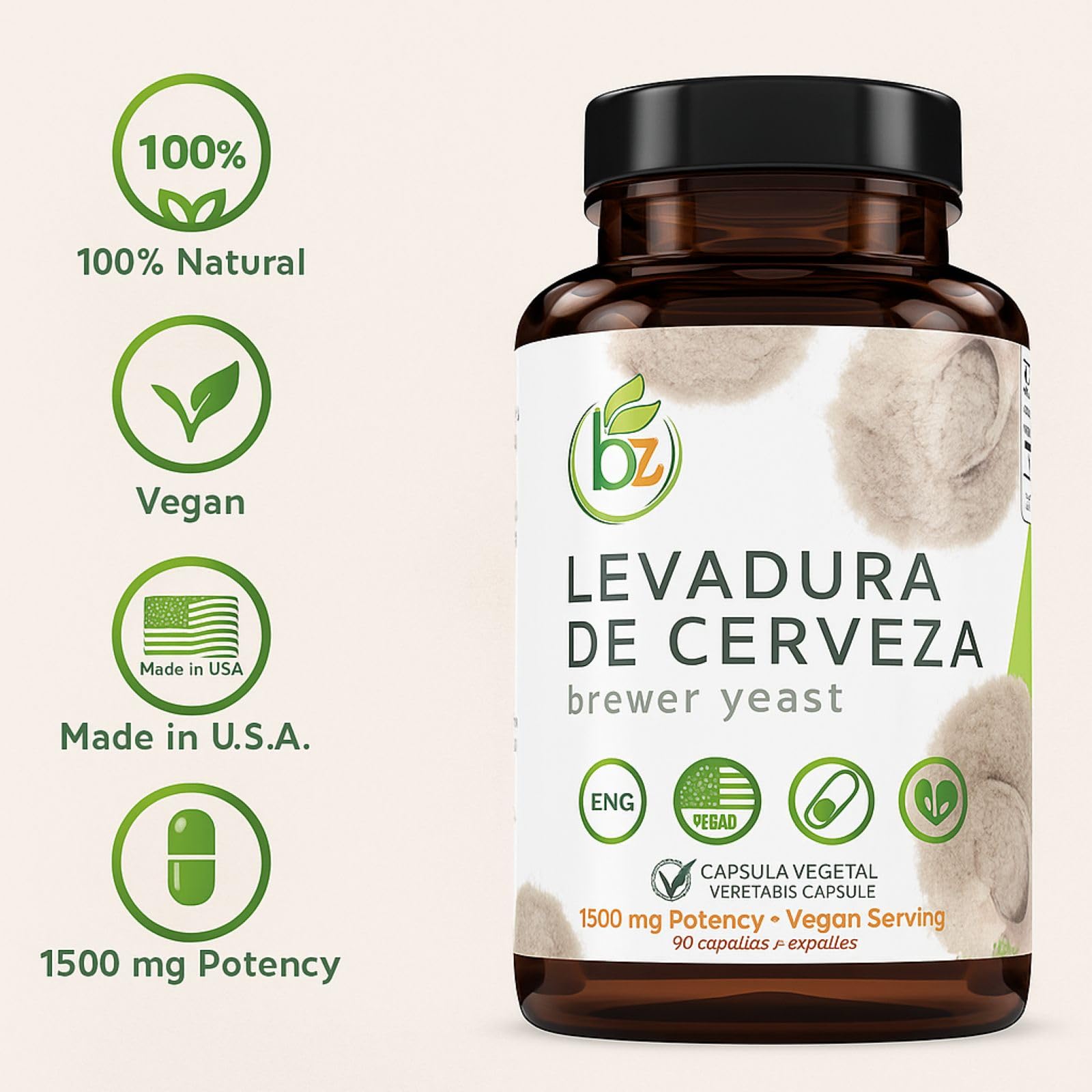 B-Experts Levadura de Cerveza uso diario fácil con agua