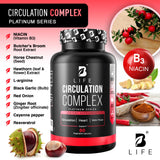 B Life fórmula con L-arginina y resveratrol para el flujo sanguíneo