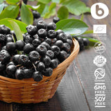 Polvo de Aronia Negra de la marca b, color intenso para recetas naturales.
